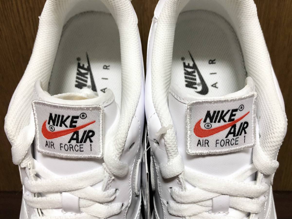 17年製 NIKE AIR FORCE 1 QS SWOOSH PACK ナイキ エアフォース スウォッシュ パック AF1【AH8462-102】ホワイト レザー 白 US10.5_画像6