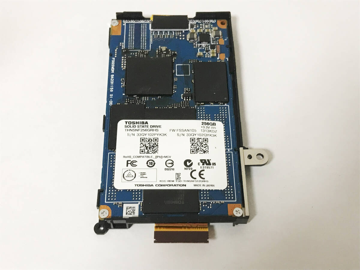 動作正常 Sony Vaio Z/SVZ1311AJ VPCZ21 VPCZ22用 東芝製SSD THNSNF256GRHS 256GB_画像1