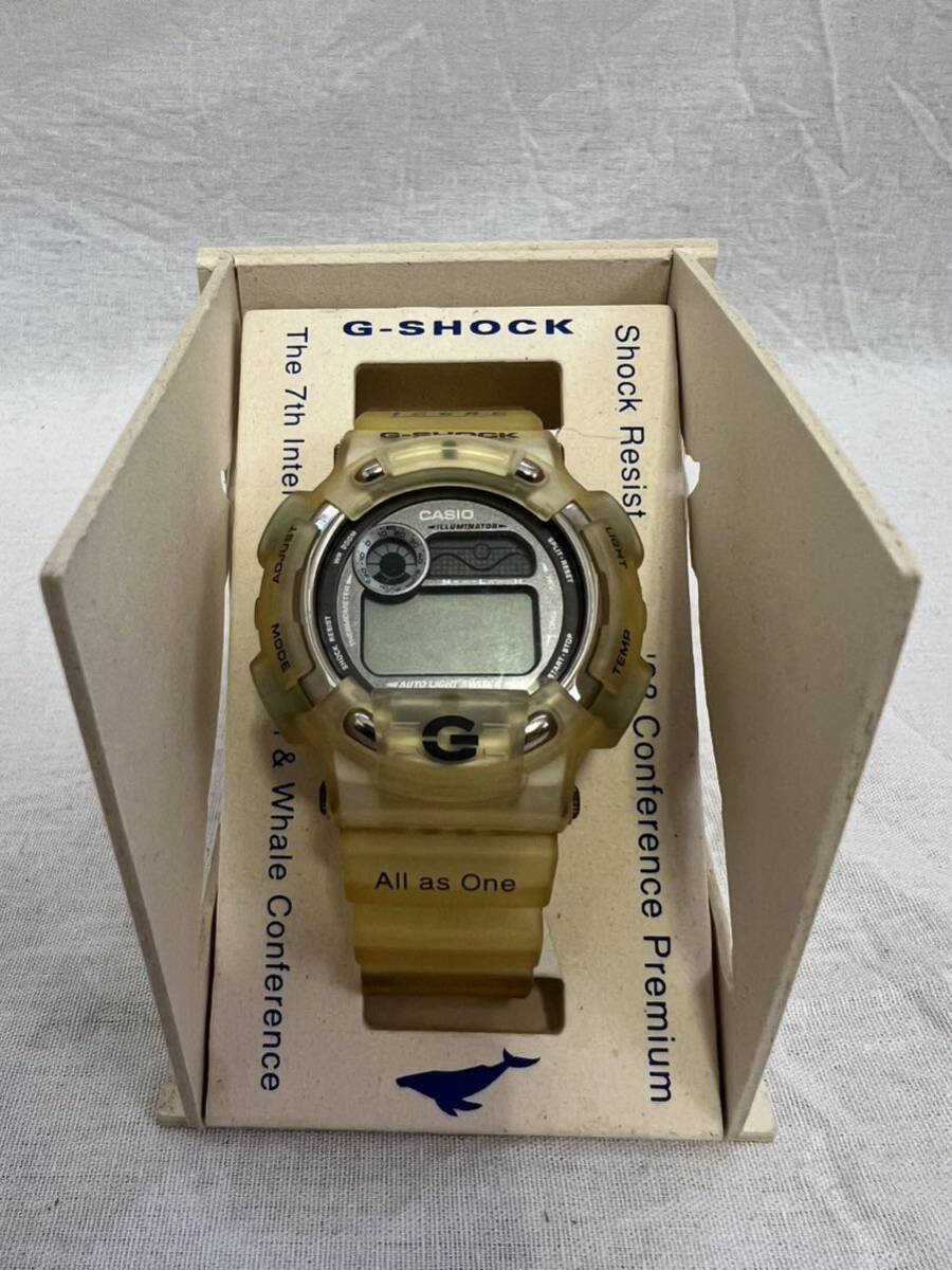 G-SHOCK CASIO 1998年 第7回 国際イルカ・クジラ会議 DW-8600K-8VTイルクジ メンズ 腕時計 スケルトン 限定モデル ダイバーズ Gショックの画像2