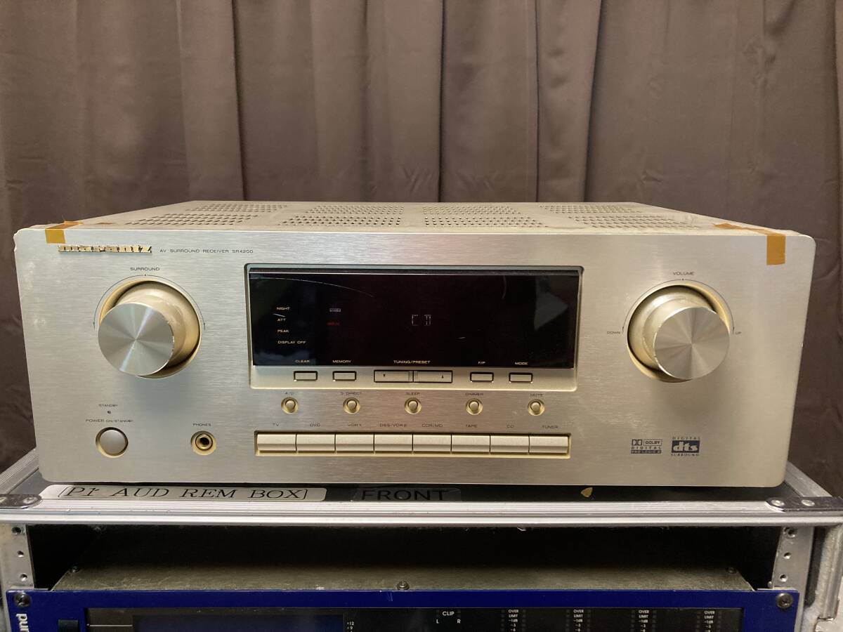 [送料無料] [動作品] Marantz SR4200 / F1N 5.1chサラウンドAVアンプ 24bit 96kHz対応 サイド割れ有