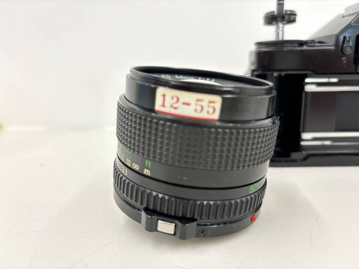 Canon キャノン A-1 フィルムカメラ 一眼レフカメラ 1:1.4 50mm FD レンズ　セット　中古　現状_画像9