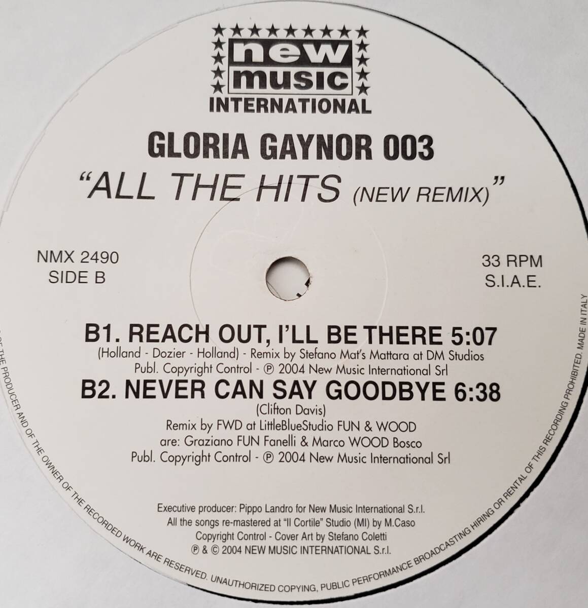 [古12inch] Gloria Gaynor - All The Hits (New Remix) / All Extended Version / 2004 / 2枚組_画像4