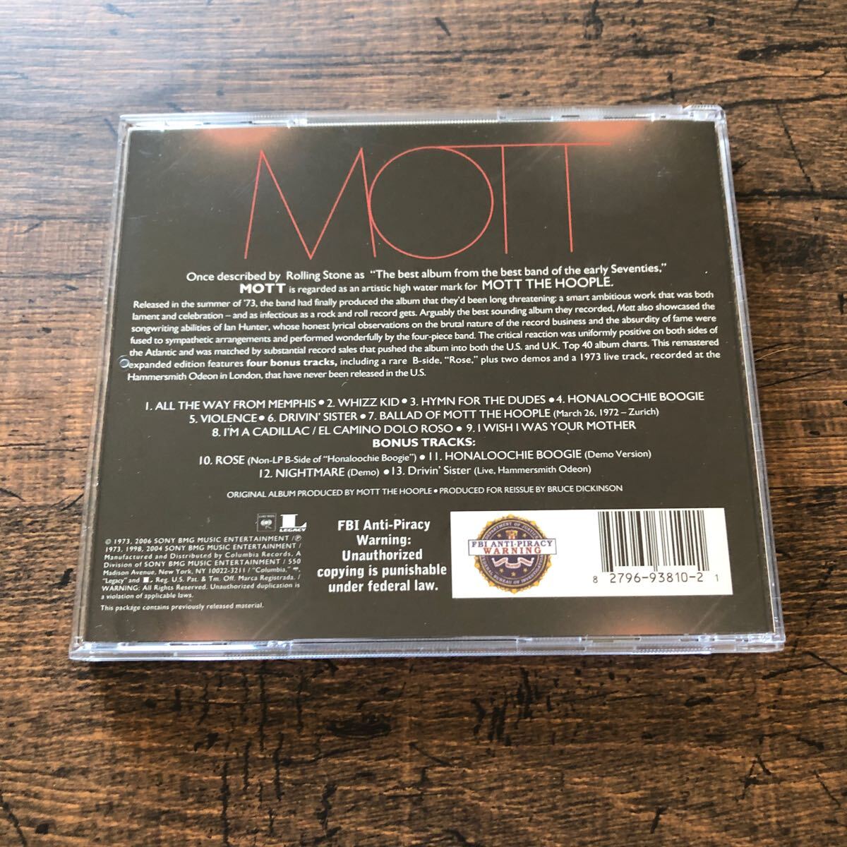 セール★送料無料★モット・ザ・フープル★モット★Mott The Hoople★Mott+4★イアン・ハンター★Ian Hunter★輸入リマスターCD★美品★