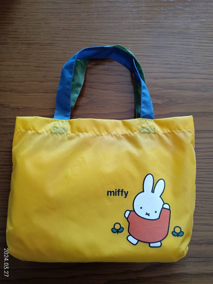  б/у плащ желтый × orange симпатичный Miffy Chan. плащ посещение детского сада .......! 90cm Kids 