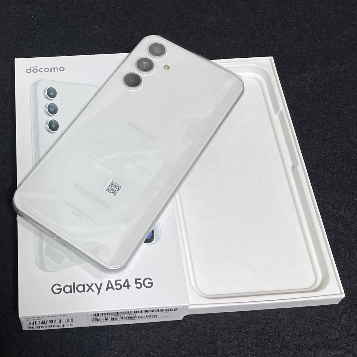 【新品/未使用/docomo版SIMフリー】Galaxy A54［SC-53D］オーサムホワイト★判定〇/残債なし★　03201