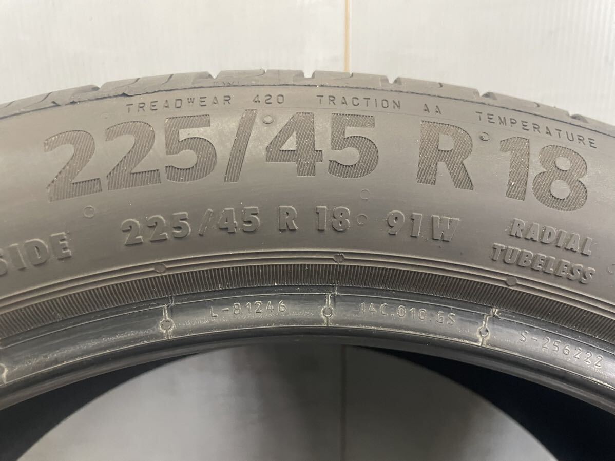 225/45R18(91W)MO[商品番号7433] コンチネンタル Eco Contact6 2022年製 1本 225/45/18の画像3