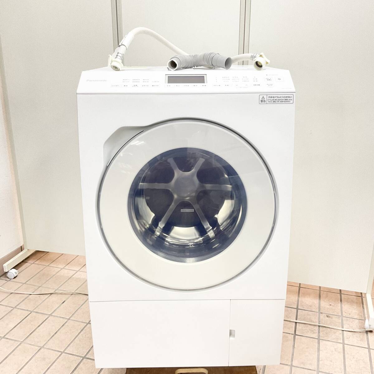 パナソニック ドラム式電気洗濯乾燥機 NA-LX125AR 2021年製 100V 50/60Hz容量12kg Panasonic １円〜 (C1123)の画像2