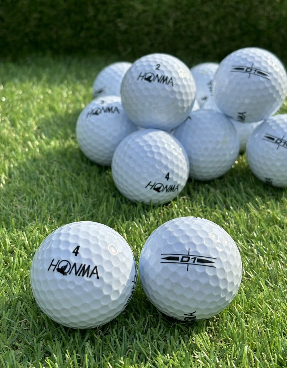 本間ゴルフボール HONMA D1 2022年モデル 【A級ランク】12個セットロストボール_画像1