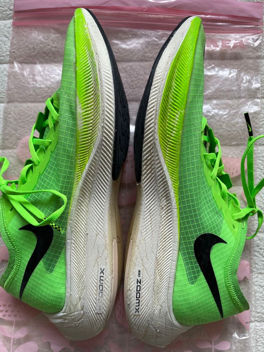 走行100km未満 ナイキズームエックス ヴェイパーフライ ネクスト% 27.5cm ZOOMX VAPORFLY NEXT%