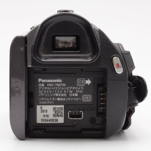 【極上品】 Panasonic HDC-TM750 デジタルハイビジョンビデオカメラ パナソニック #2955の画像5