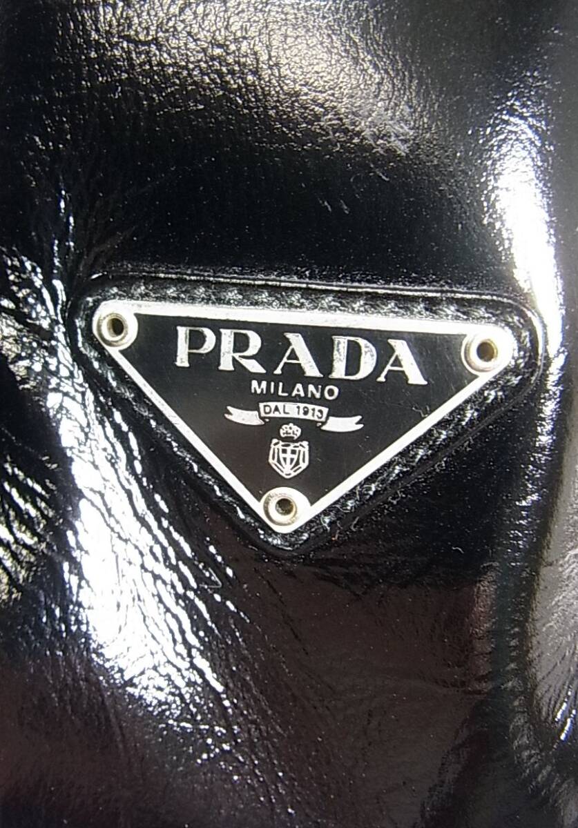 1円から★正規品　良品　PRADA　プラダ　ワンショルダー　バック　ブラック_画像6