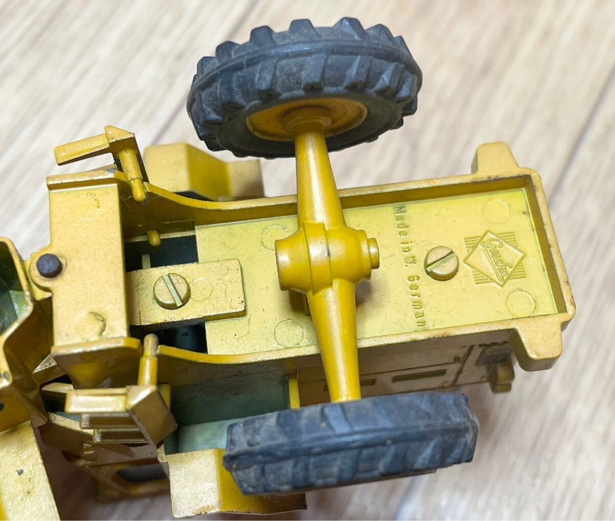  rare! that time thing gescha metallic model Germany west Germany made construction vehicle work car crane car dump minicar treasure large amount together 4 point C12