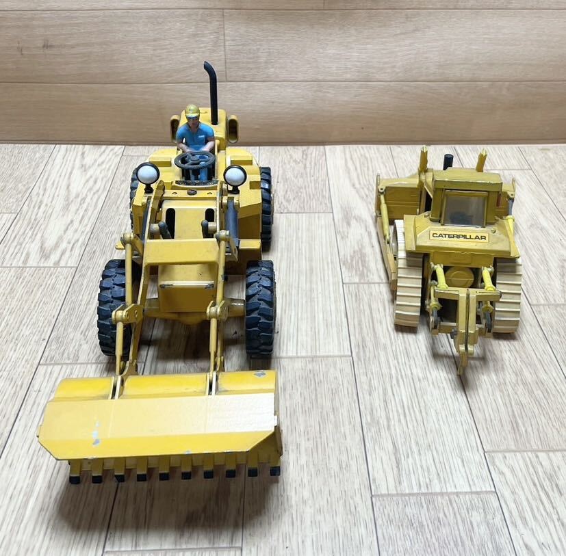  rare! navy blue la-toconrad 1/50 scale CATERPILLAR 285 Germany made STRENCO CAT 950 together 2 point C13