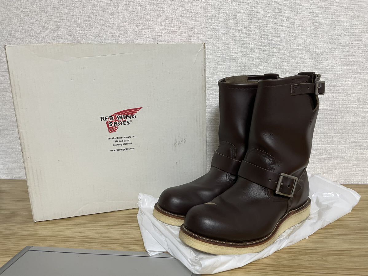 RED WING レッド ウイング ENGINEER 11 2967 スチールトゥ エンジニアブーツ US7 1/2 25.5cm ブラウン