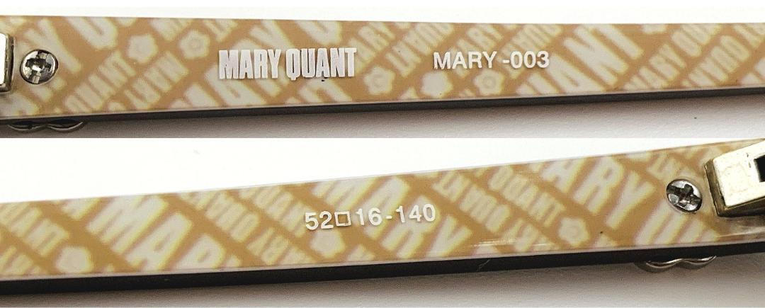 MARY QUANT MARY-003 マリークアント 度入り 眼鏡 メガネフレーム スクエア セルフレーム アセテート ケース付き 美品_画像6
