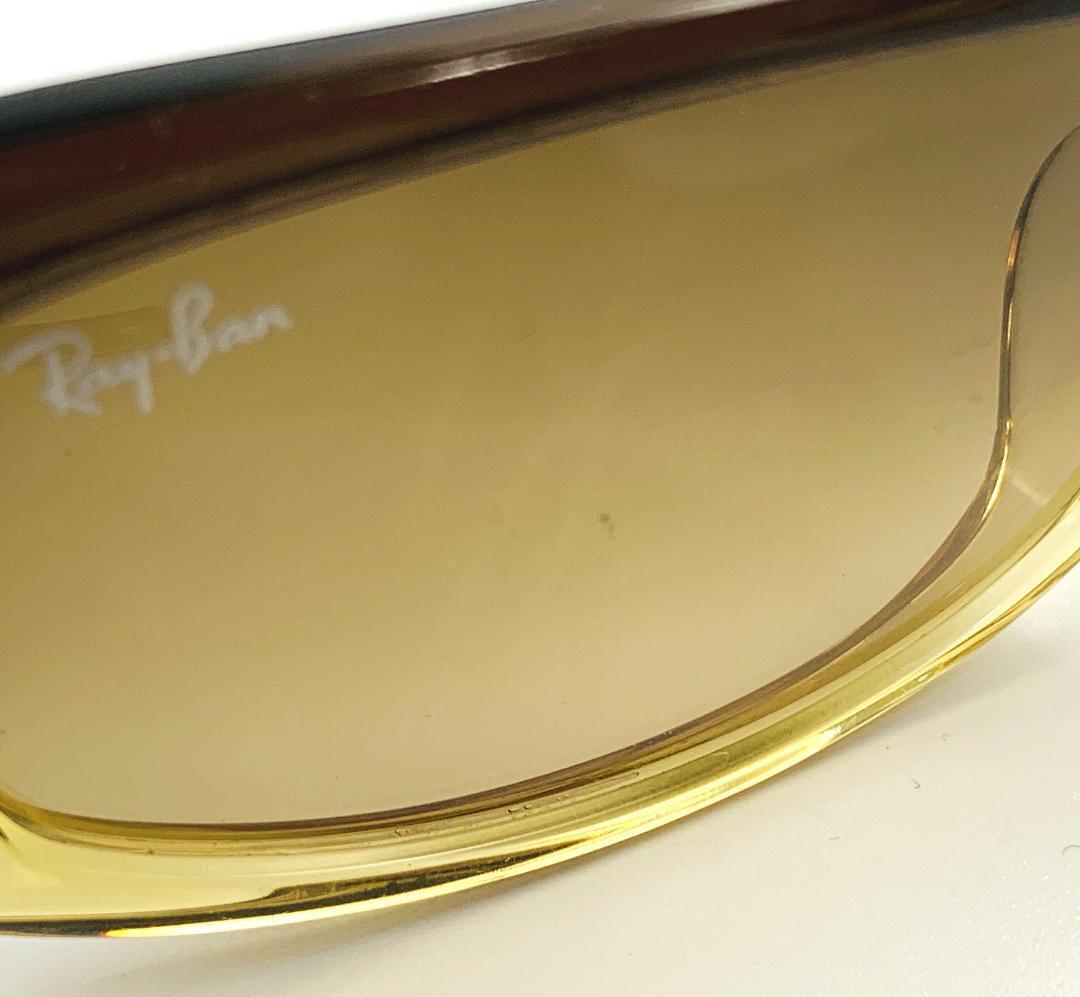 Ray Ban レイバン サングラス RB2164 1061/13 ブラウングラデーション スクウェア ケース付き_画像9