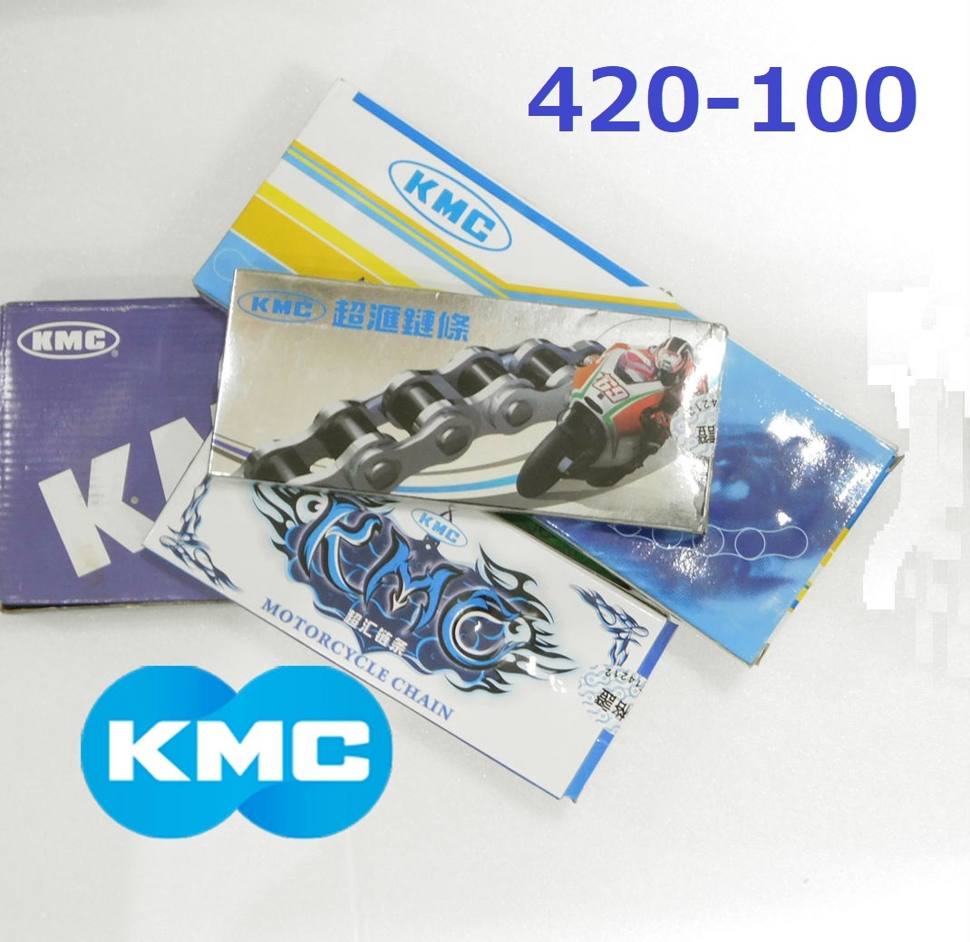 KMC(ホンダ純正OEMメーカー)420-100Lチェーンクリップ式 カブ、モンキー、メイト、バーディー  台湾製 新品の画像1