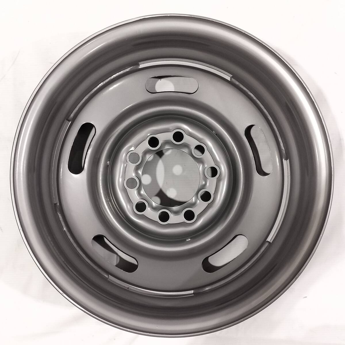 ラリーホイール スチールグレー 15-7.0J 5H114.3・120.65 ＋19 NEREUS NS316 195/65R15 ホワイトリボン 特価品！_画像6