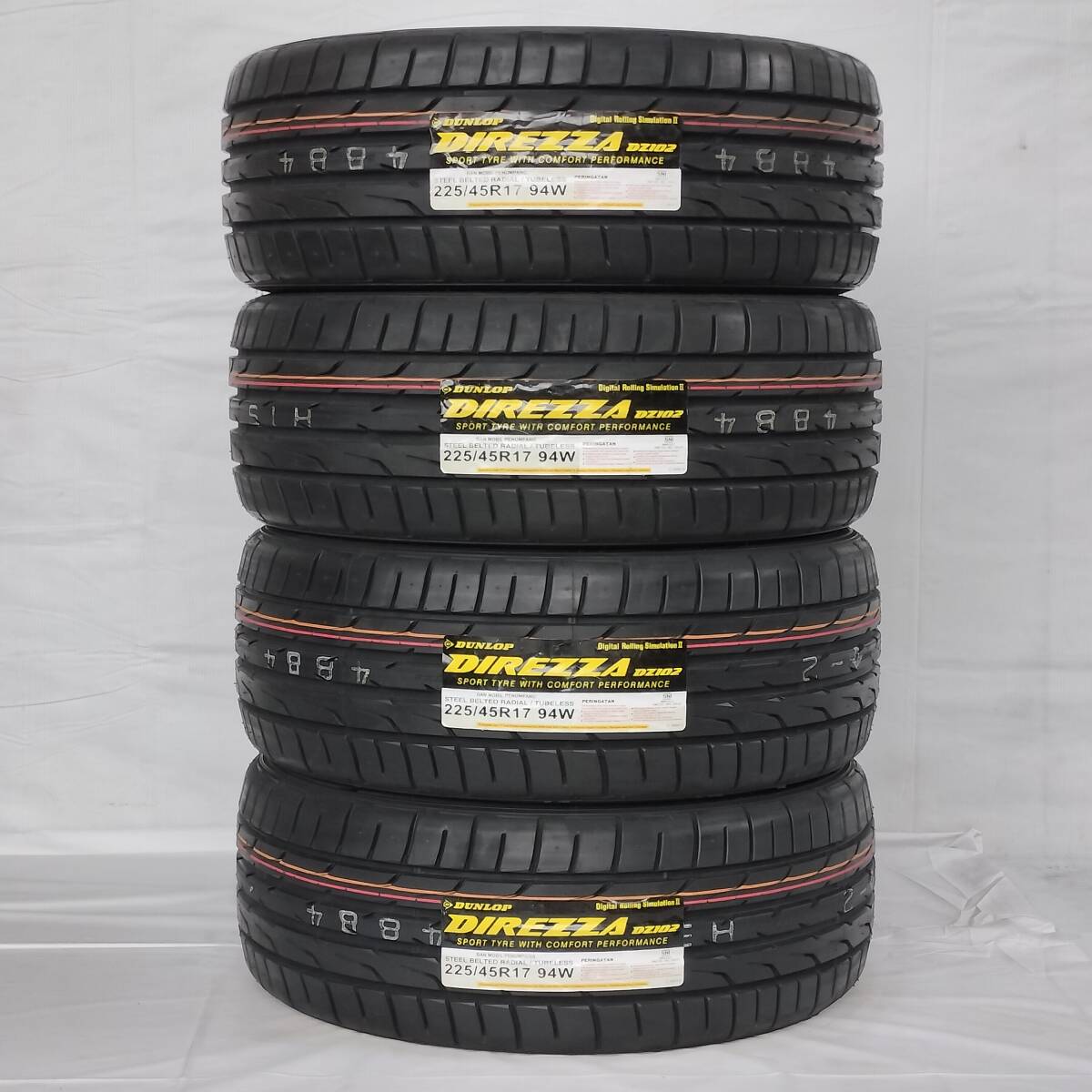 BMS M72-G2 フラットブラック 17-7.5J 5H112 ＋43 DUNLOP DIREZZA DZ102 225/45R17 ベンツ Aクラス W176 CLA Bクラス W245 Cクラス W204_画像6