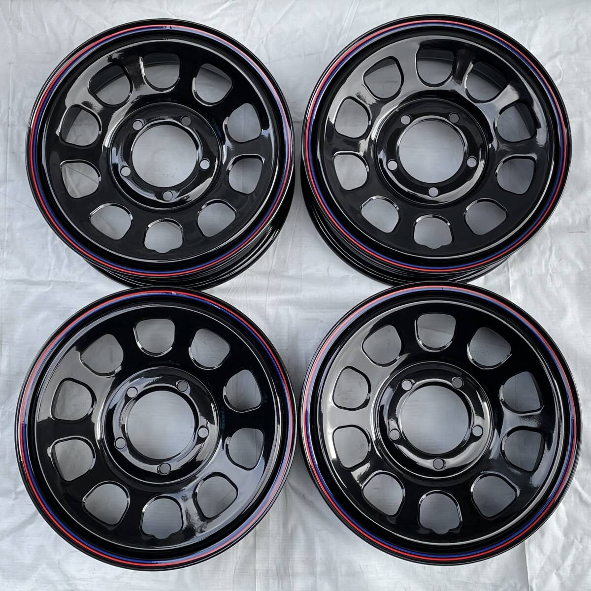 デイトナ G2 ブラック 16-5.5J 5H139.7 ＋22 ホイール4本セット ジムニー JB64W JB23W アウトレット品