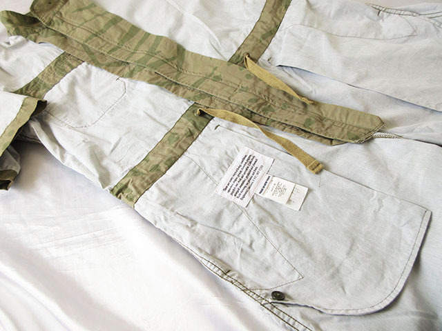 エンジニアードガーメンツ★2022ss ★国内レアモデル≪税込定価 72,600円≫★ Racing Suit - Leaf Print Cotton Poplin/Khaki×Olive【XS】_画像7