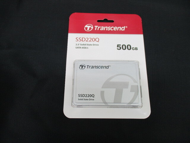★☆トランセンドジャパン Transcend SSD 500GB 内蔵2.5インチ SATA3 7mm 国内正規品 TS500GSSD220Q-E　 新品未使用☆★_画像1