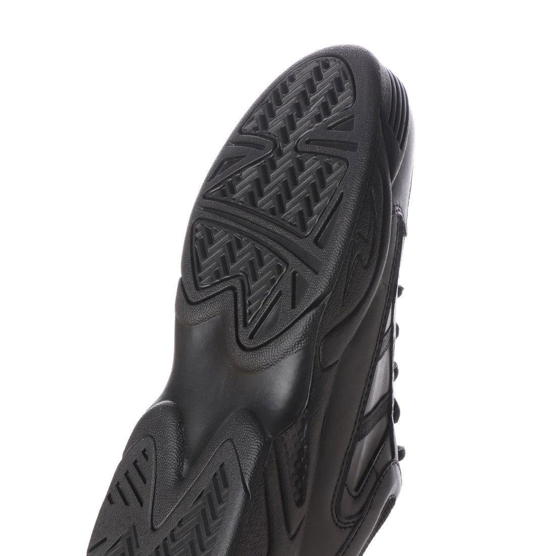 レースアップ スニーカー コートシューズ スクールシューズ 靴 ローカット 軽量 4E 幅広 通学 学生 黒 ブラック 18552-blk-260 ( 26.0cm )