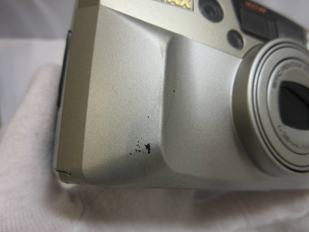 【20-73-300】PENTAX ペンタックス Espio 140M f=38ｍｍ f=140ｍｍ コンパクト フィルムカメラ 皮ケース ストラップ付の画像10