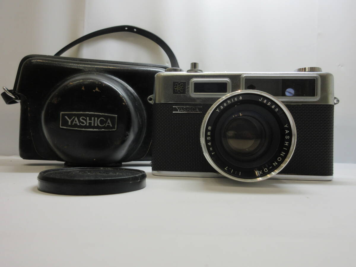 【20-80-300】YASHICA(ヤシカ) ELECTRO 35 コンパクトフィルムカメラ レザーカバー付き_画像1