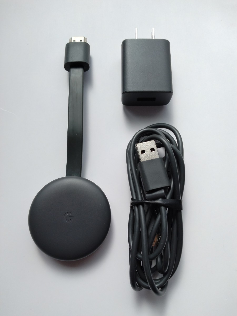 中古美品 Google Chromecast グーグル クロームキャスト 正規品 第三