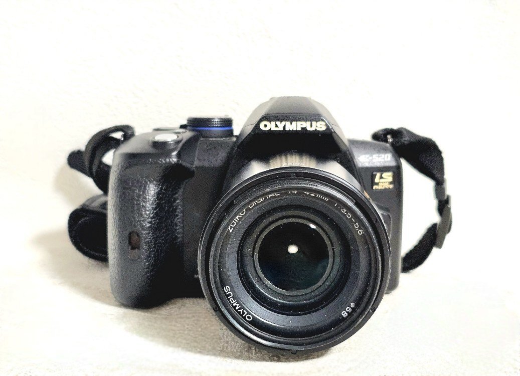 OLYMPUS オリンパス デジタル一眼レフカメラ E-520 手ぶれ補正機構 望遠レンズ付き HMY_画像1