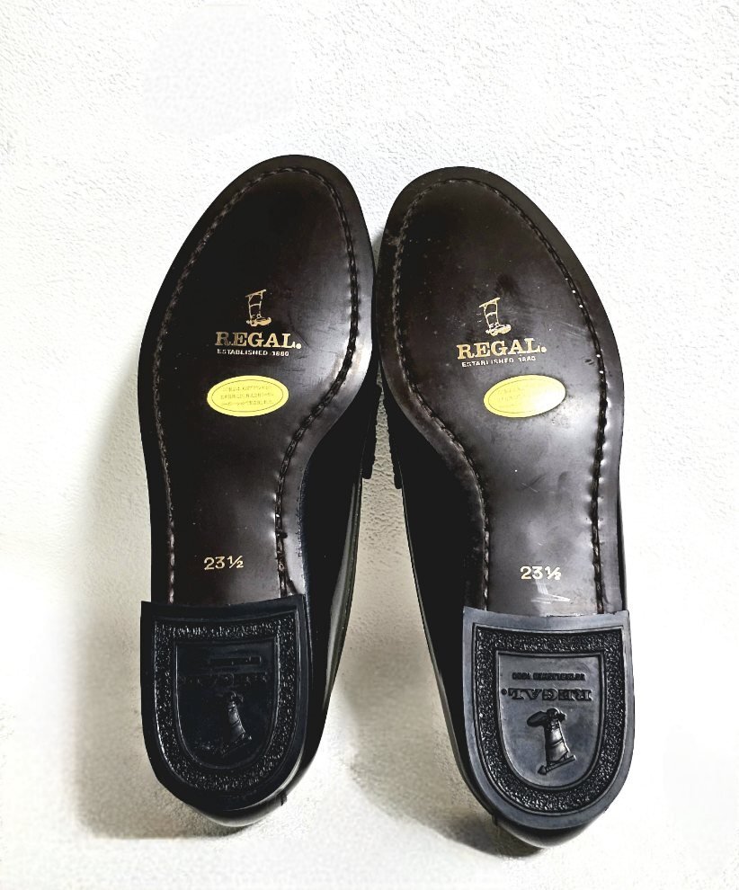 【未使用】 REGAL リーガル ローファー 23.5cm ブラック 革靴 学生靴 通勤 普段使い レディース_画像6