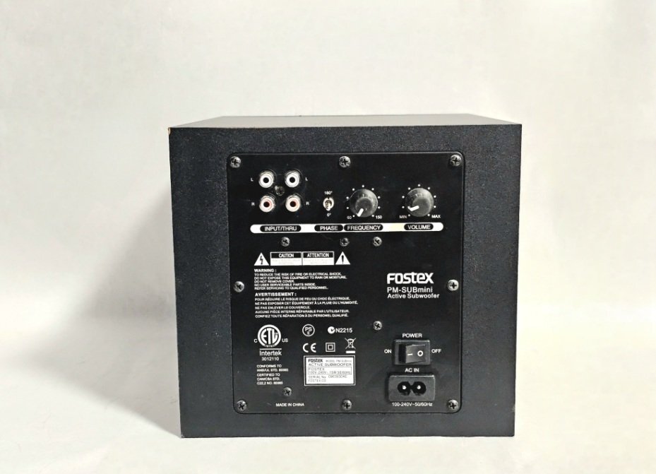 Fostex アクティブサブウーファー PM-SUBmini コンパクトタイプ 重低音大出力再生 50Wハイパワーデジタルアンプの画像3
