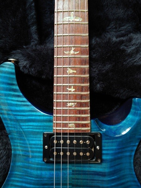 ★レア!美品!希少なロイヤルブルー!★ Paul Reed Smith USA Custom24 10top 2001年製 Royal Blue PRS 検) Custom22 Fender Gibson_画像3