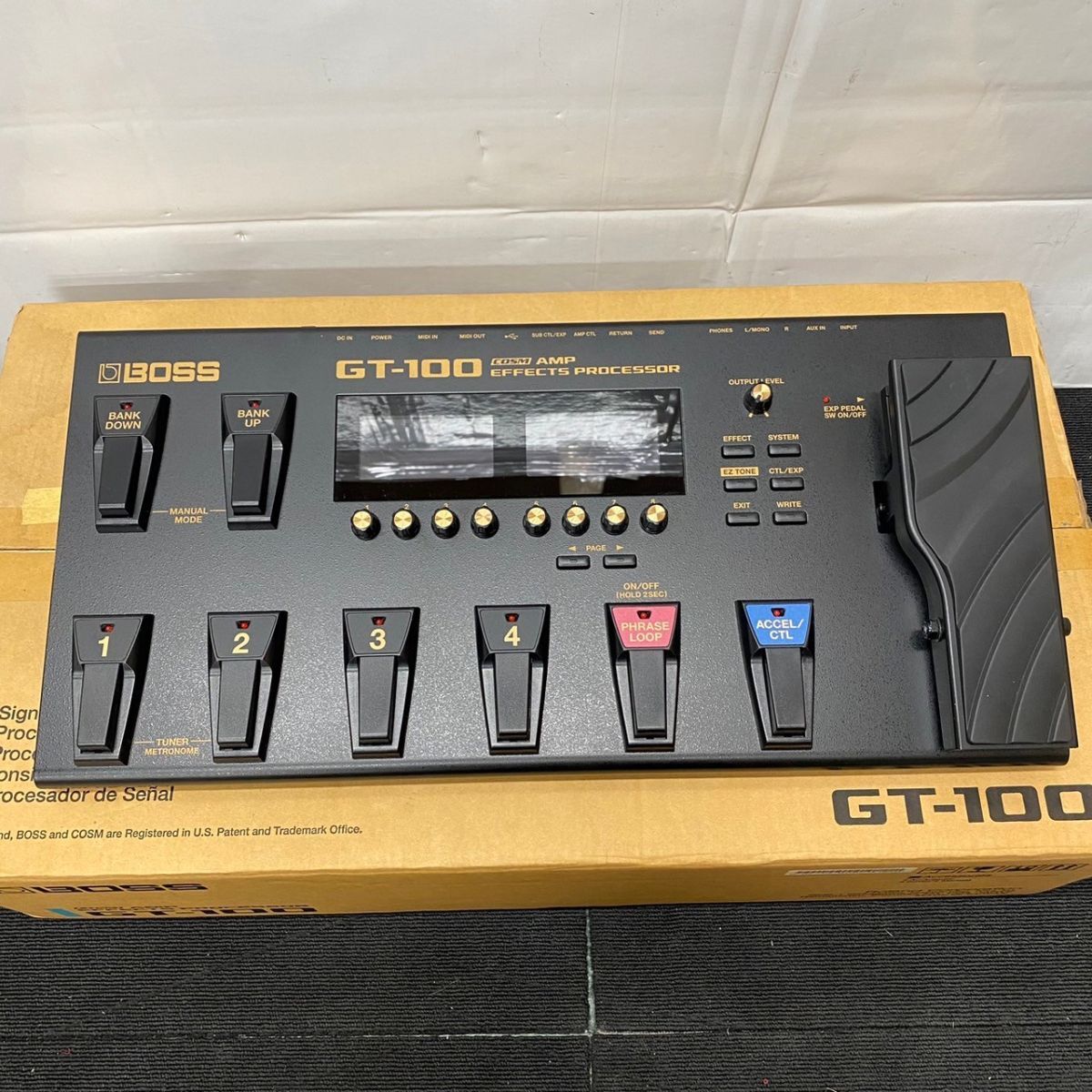 S549-C8-336 BOSS ボス マルチエフェクター GT-100/ギター用 オーディオ 音響機器 楽器/電源コード 箱付/通電OK ⑤_画像2