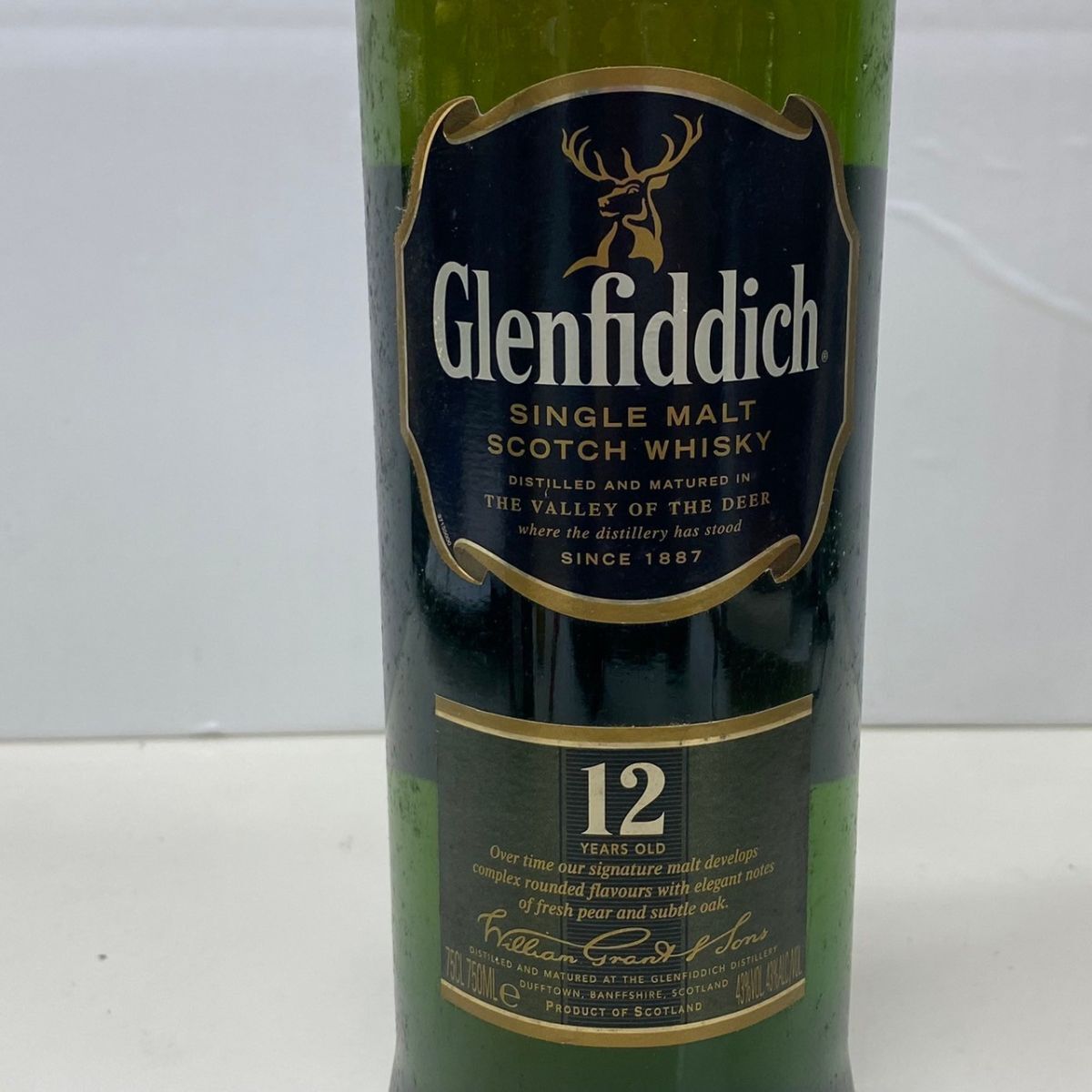 U320-K44-3672 Glenfiddich グレンフィディック 12年 SINGLE MALT シングルモルト スコッチウイスキー 750ml 43% 箱付き 古酒 未開栓 ④_画像5