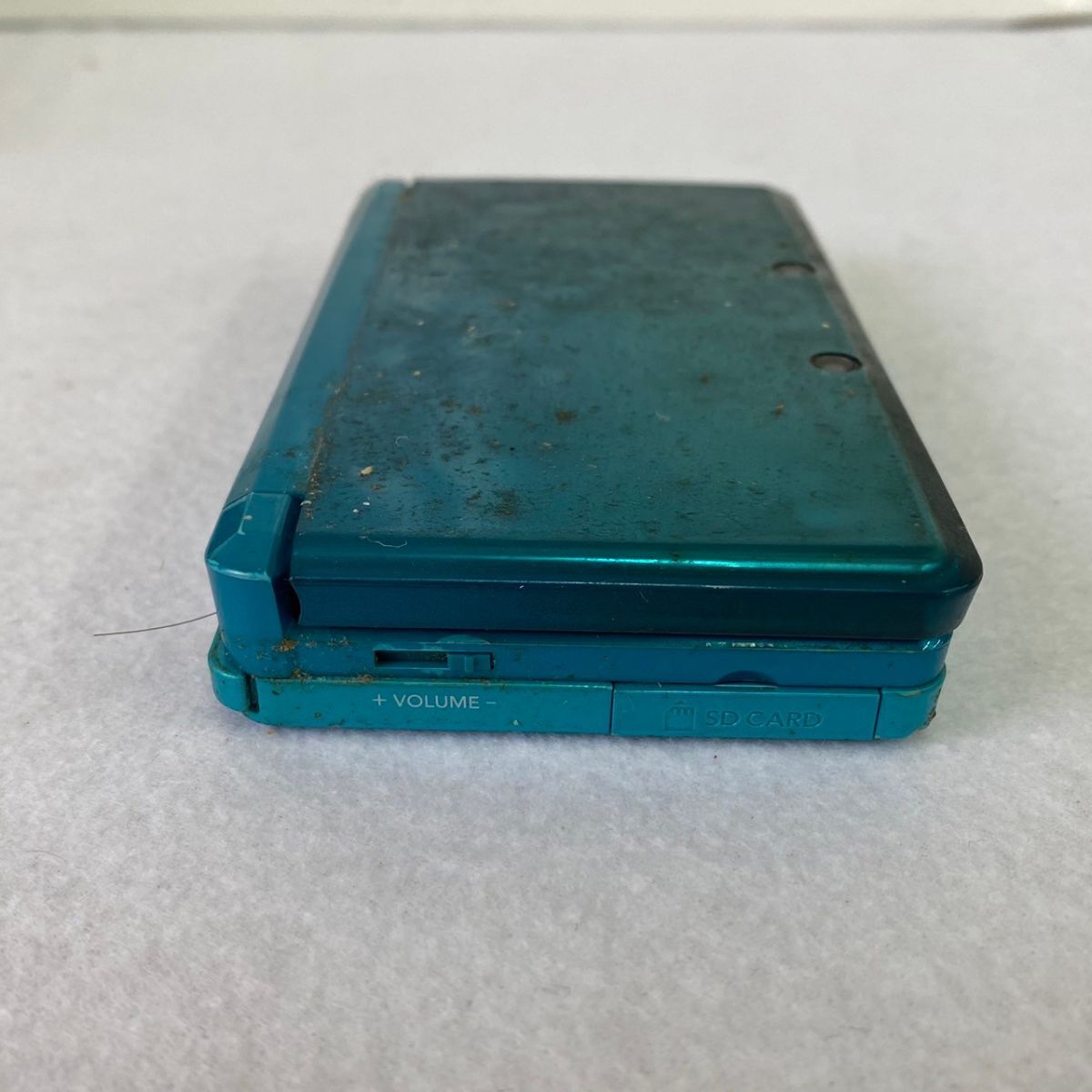 W325-O18-2888 Nintendo ニンテンドー 3DS 本体 CTR-001 アクアブルー 任天堂 箱/説明書/保証書/ACアダプター付き 通電OK ④_画像6