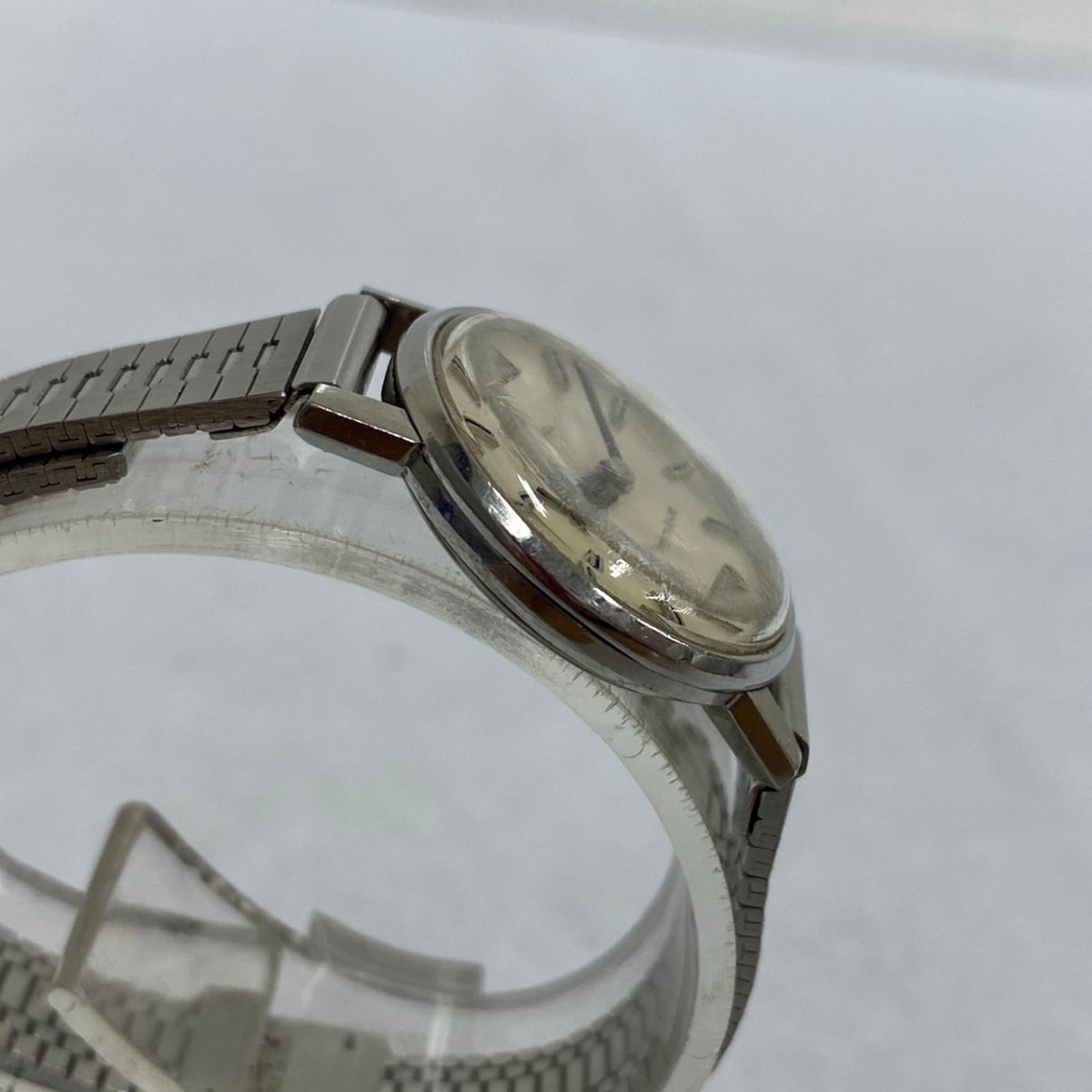 Y305-O44-912 ◎ OMEGA オメガ Geneve ジュネーブ 手巻き シルバー文字盤 ラウンド 2針 レディース 腕時計 稼働 ④_画像5