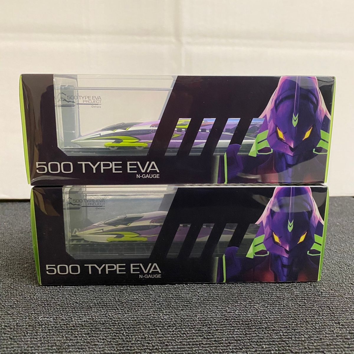 W533-O44-905 未開封 Nゲージ JR西日本 新幹線：エヴァンゲリオンプロジェクト 500TYPE EVA PROJECT 限定記念品 N-GAUGE 2個セット ⑤_画像9