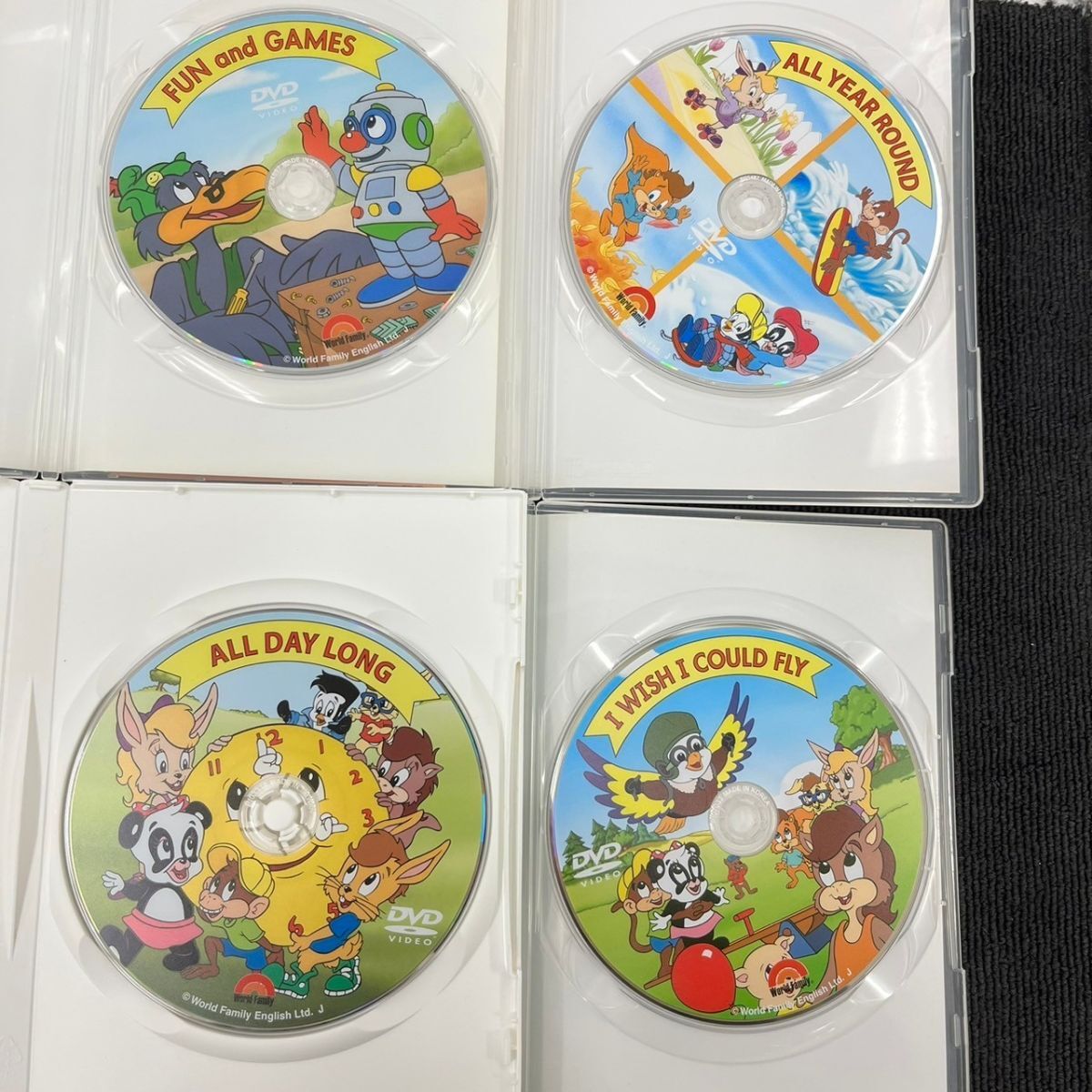 W205-C4-1477 world family world Family English DVD 12 pieces set summarize Zippy ABC*s/ALL ABOUT ME/FUN and GAMES other ③