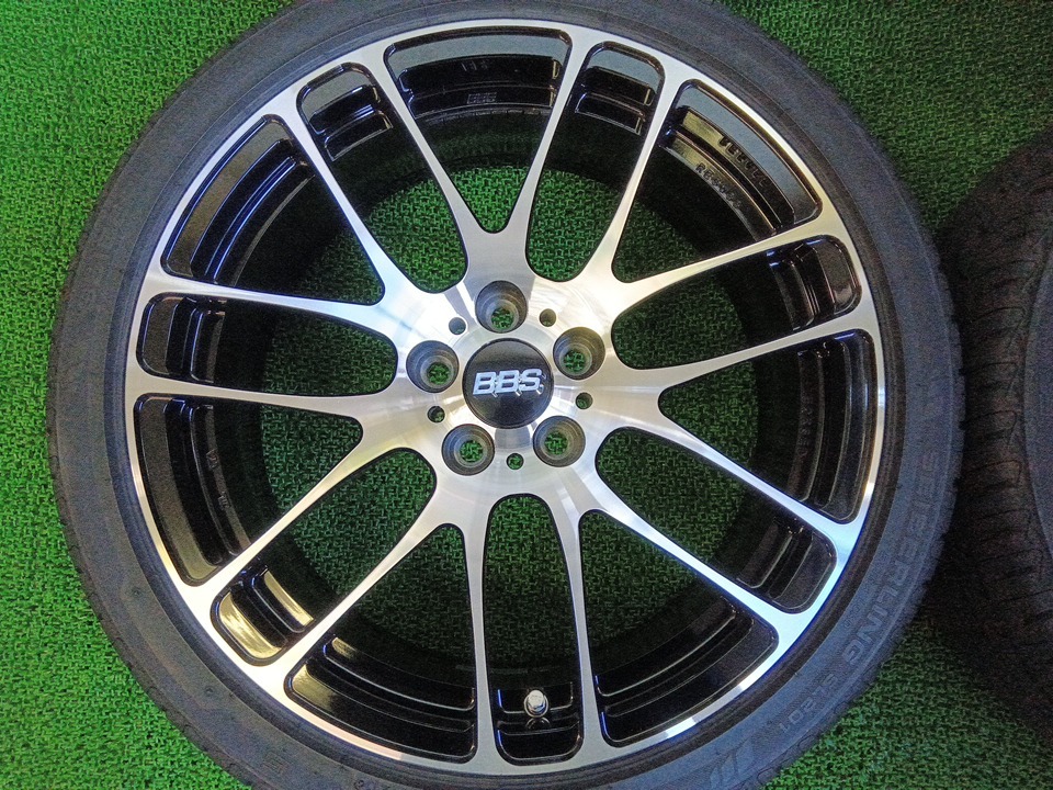 BBS RE-L2 RE5055 BKD FORGED 鍛造 17×7J +41 5H/100 SEIBERLING 215/40R17 夏タイヤ付4本 50プリウス/POLO 中古 売切!!_画像2