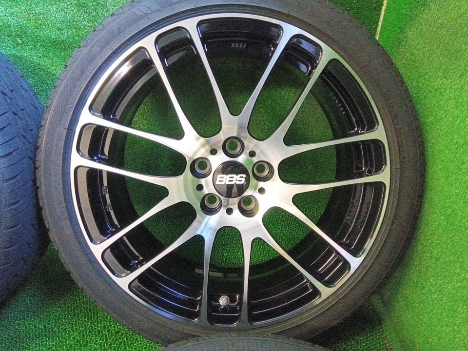 BBS RE-L2 RE5055 BKD FORGED 鍛造 17×7J +41 5H/100 SEIBERLING 215/40R17 夏タイヤ付4本 50プリウス/POLO 中古 売切!!_画像5