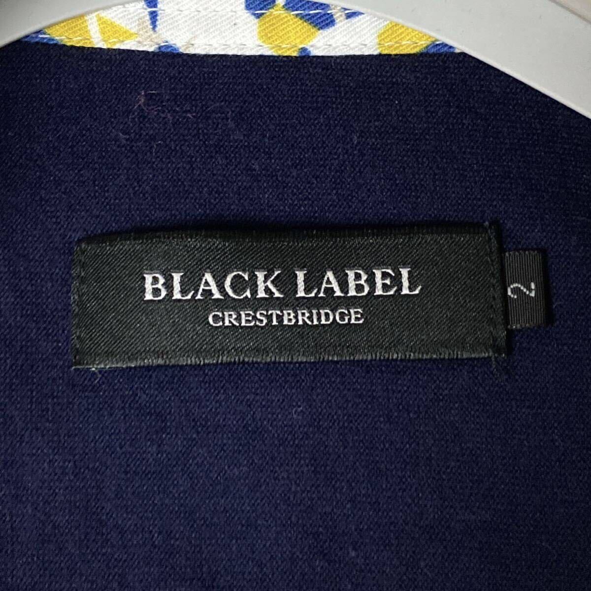 ブラックレーベルクレストブリッジ BLACK LABEL CRESTBRIDGE 総柄 ロゴ刺繍 長袖 シャツ サイズ2 M マルチカラー メンズ_画像8