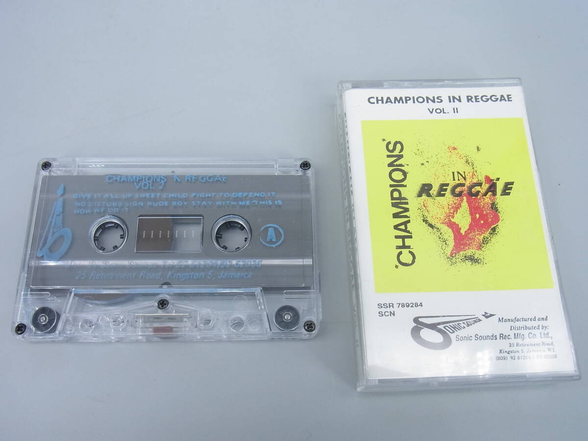 カセットテープ　 CHAMPIONS IN　REGGAE　　ソニックサウンド　チャンピオンズ　イン　レゲエ　送料350円（FF012_画像1