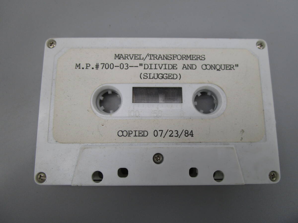 マーベル トランスフォーマー カセットテープ M.P.＃700-03- DIIVIDE AND CONQUER  サンプル品 送料140円（RTQQの画像1