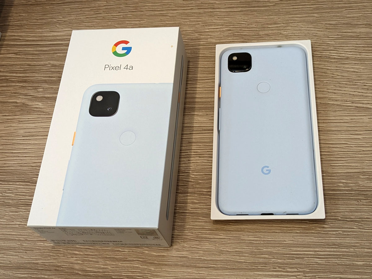 【送料無料】Google Pixel 4a（128 GB、Barely Blue、SIM フリー 中古白ロム おサイフケータイ（FeliCa）初期化済の画像5