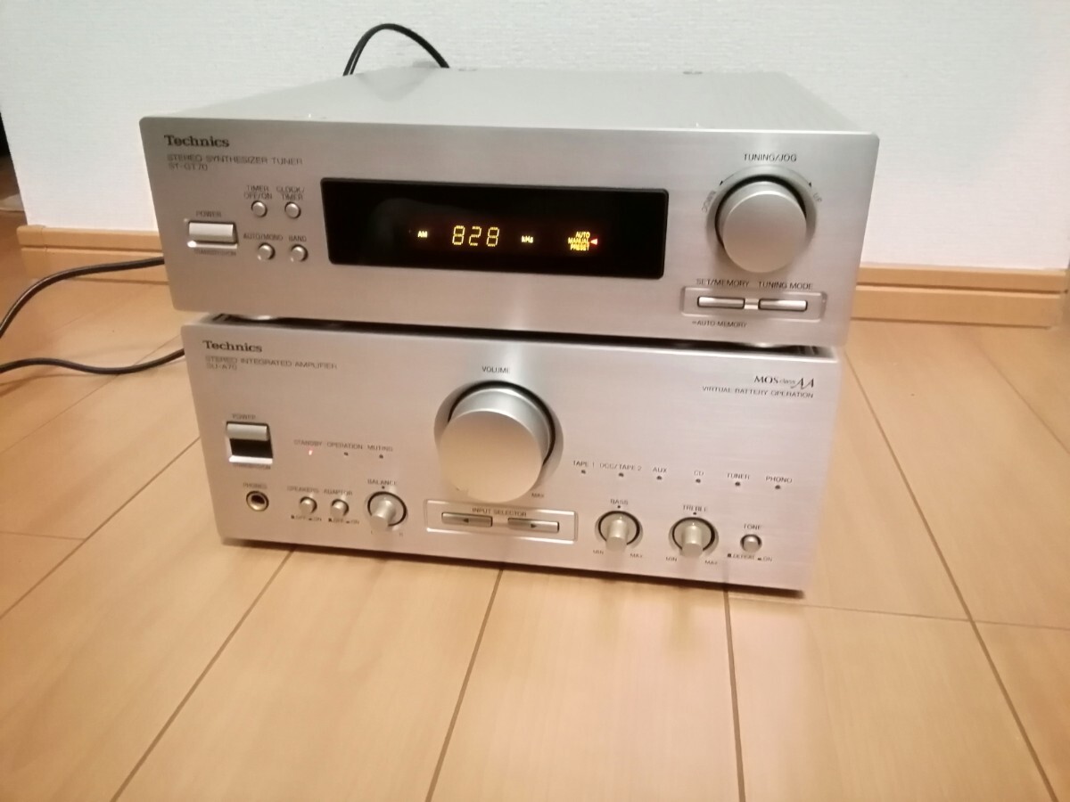 【現状品】 Technics　テクニクス　プリメインアンプ　SU-A70　チューナー　ST-GT70　コンサイスG　MOS class AA_画像1