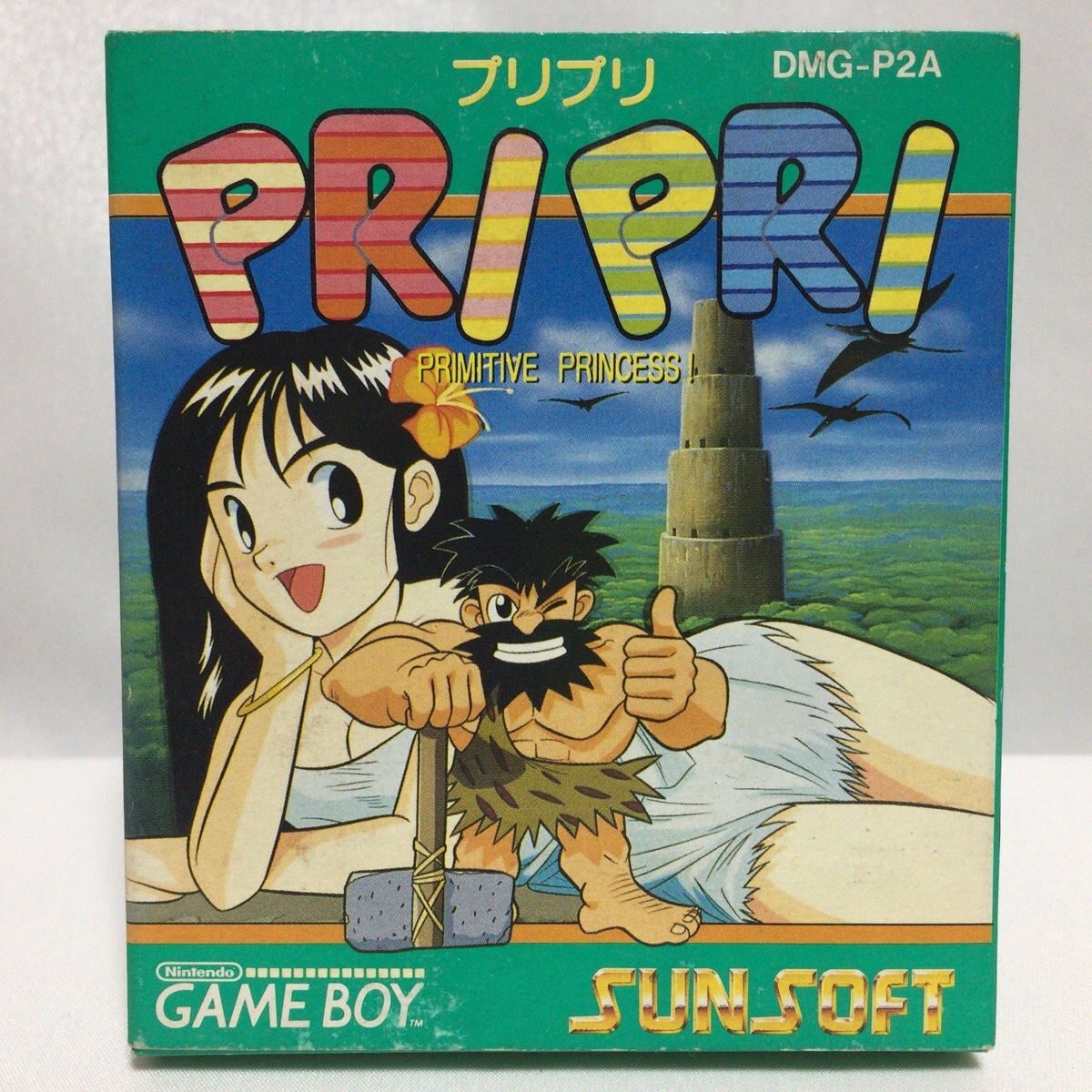 訳あり未使用品　ゲームボーイ　プリプリ　PRIPRI　箱、説明書付　ハガキ付　／Nintendo　GB　GAME BOY　新品　SUNSOFT　サン電子_画像2