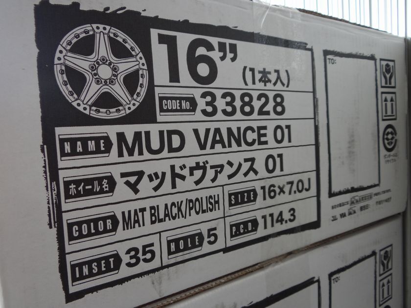 新品未使用★Weds ウェッズ MUD VANCE01 マッドヴァンス01 16インチ 7J 5/114.3 ＋35 マットブラック G _画像2