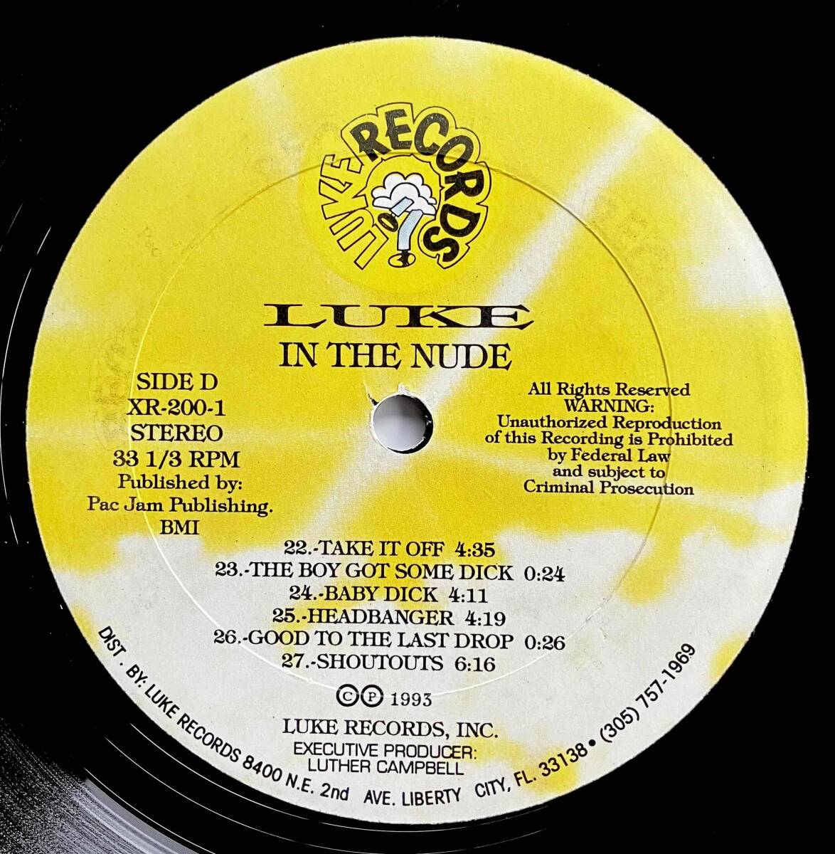 Luke / In The Nude【2LP】1993 / US / Luke Records / XR 200-1_画像7